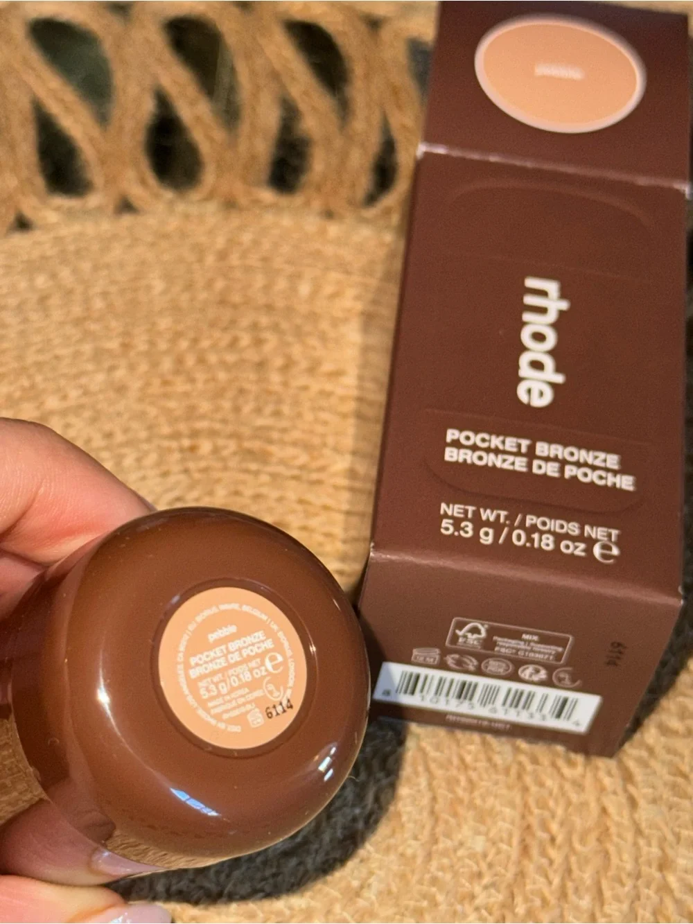 RHODE “Pebble” Pocket Bronze Long-Wearing Cream Bronzer